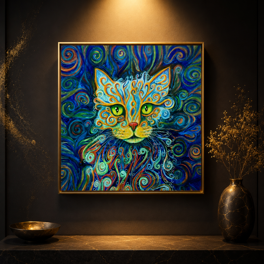 Cat painting