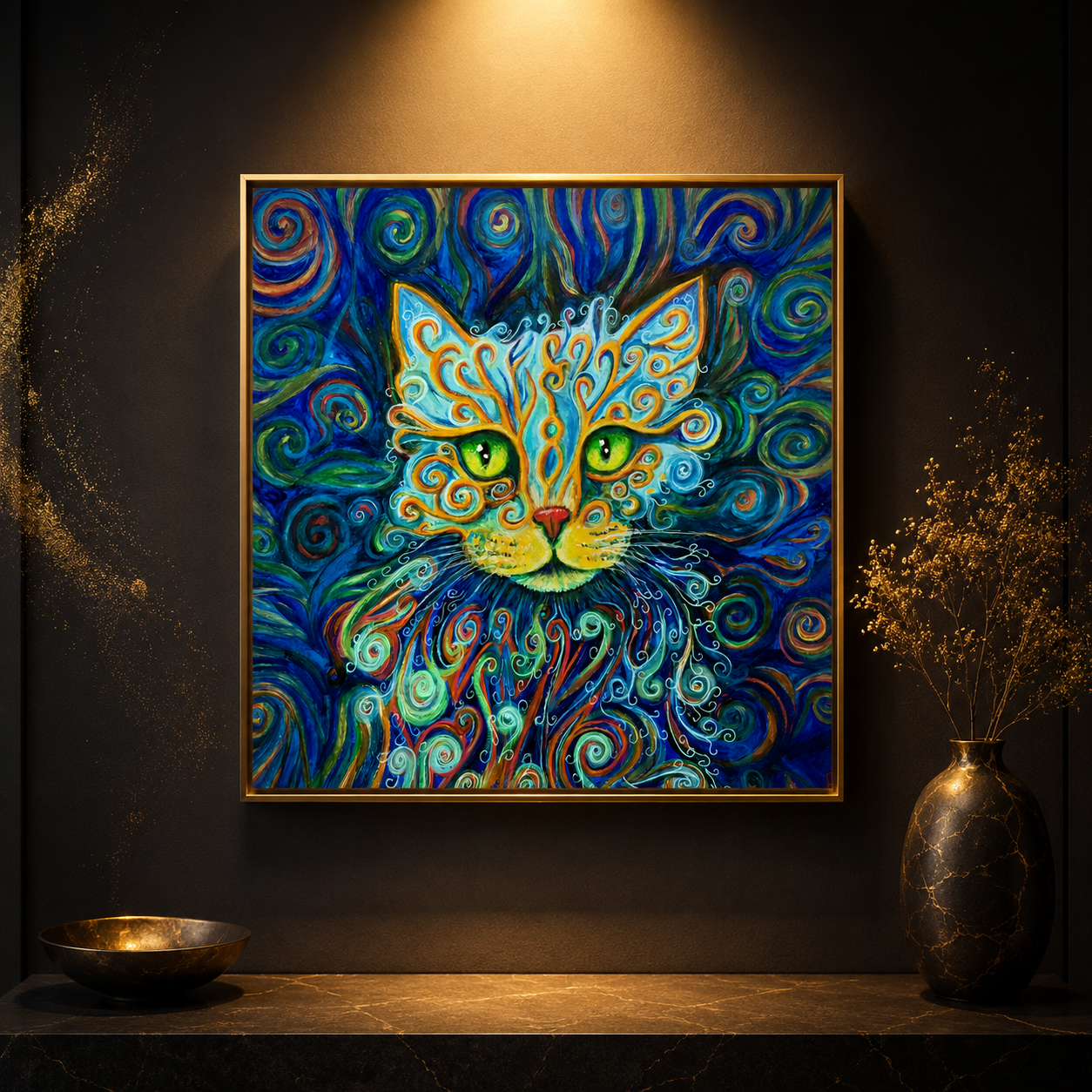 Cat painting