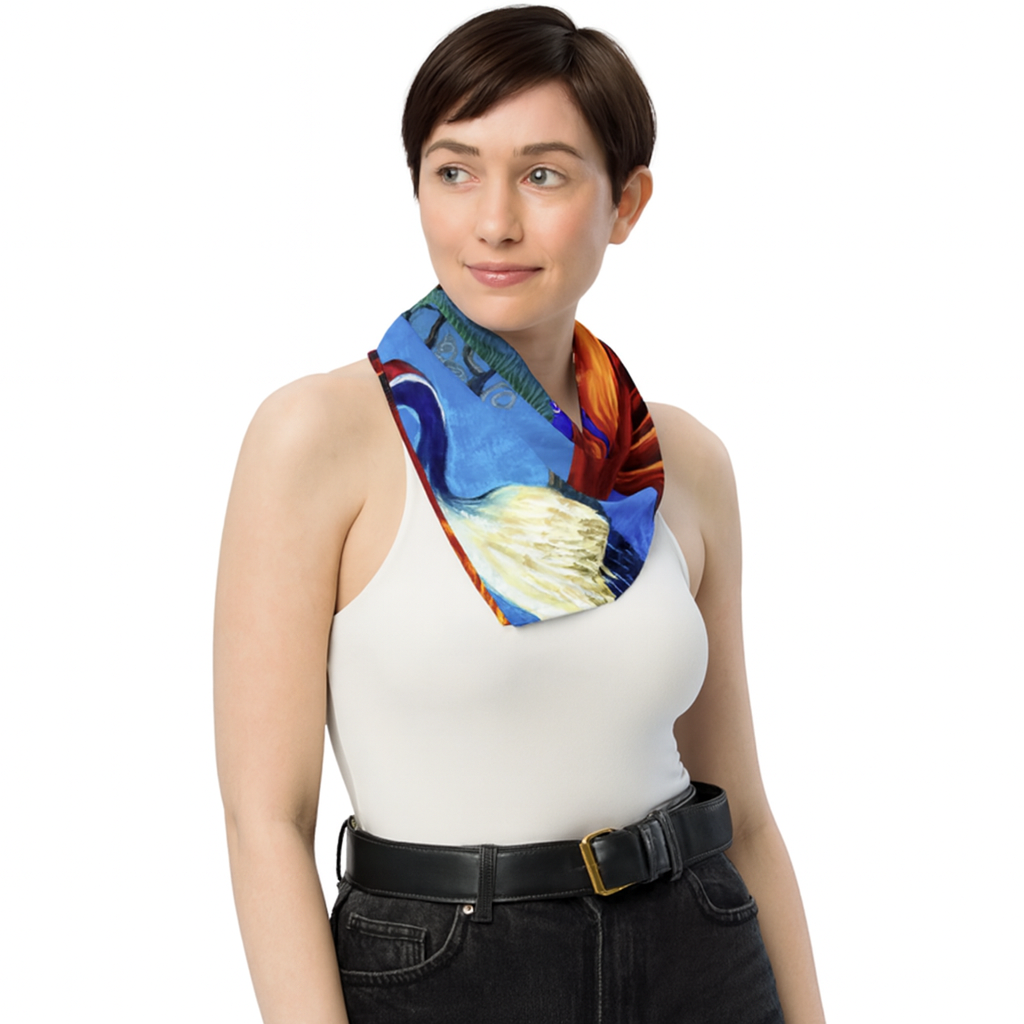 Gumiho and Crane scarf