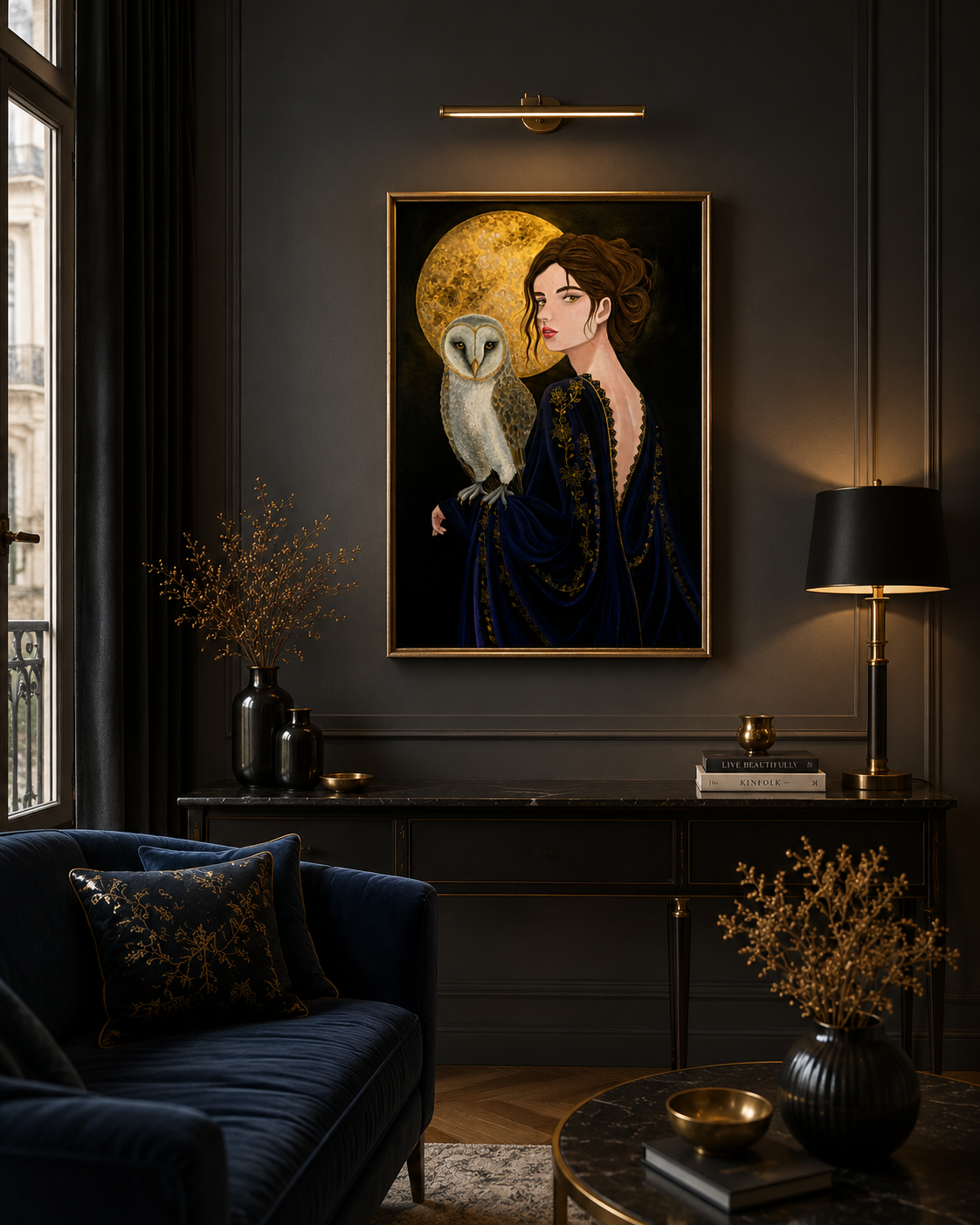 Owl Woman painting