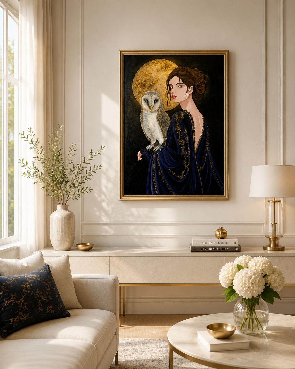 Owl Woman painting