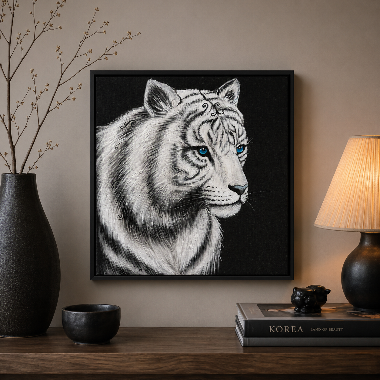 백호 그림