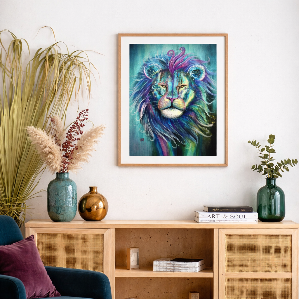 Enchanted Lion Poster