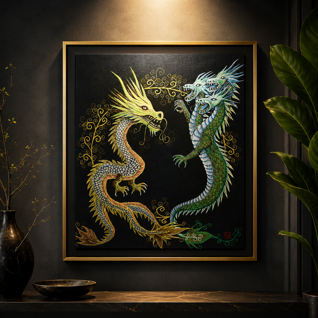 Dragons painting