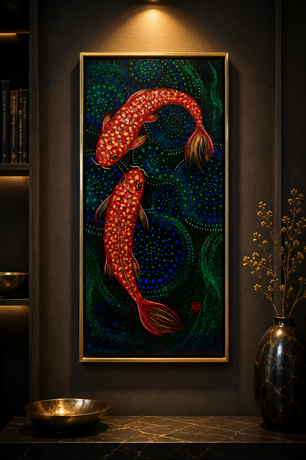 Carp Koi painting