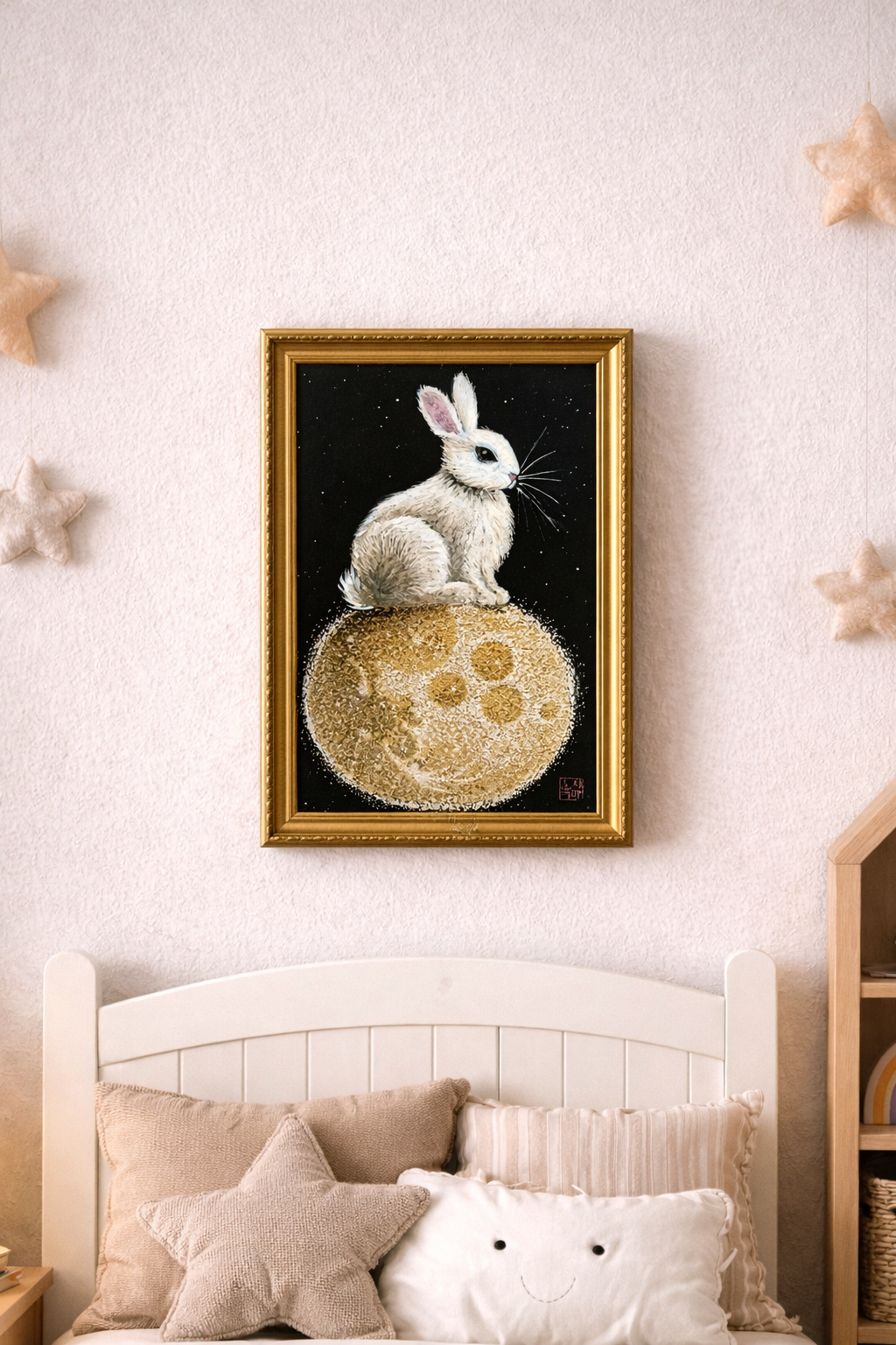 Rabbit on the moon Poster