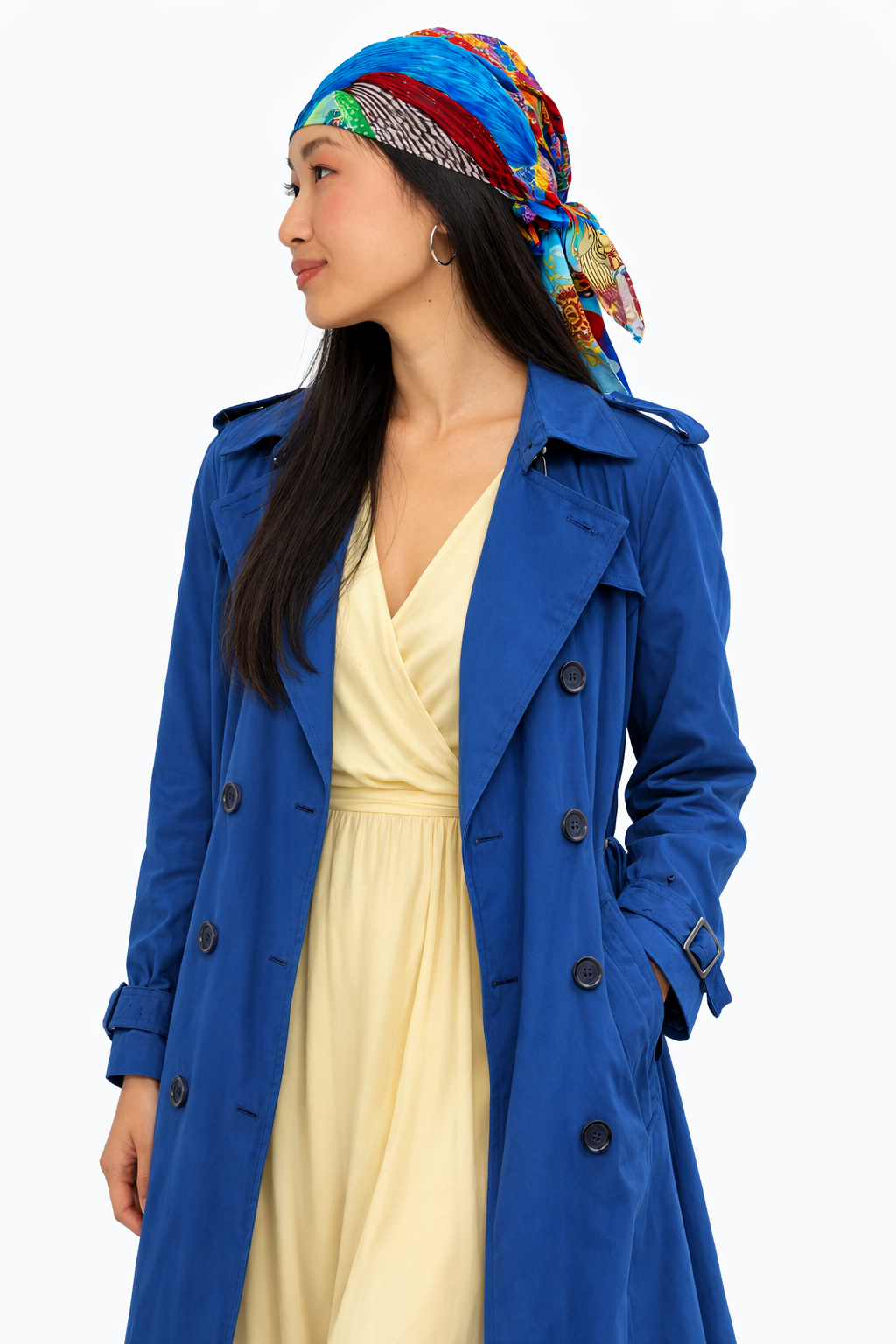 Peacock scarf