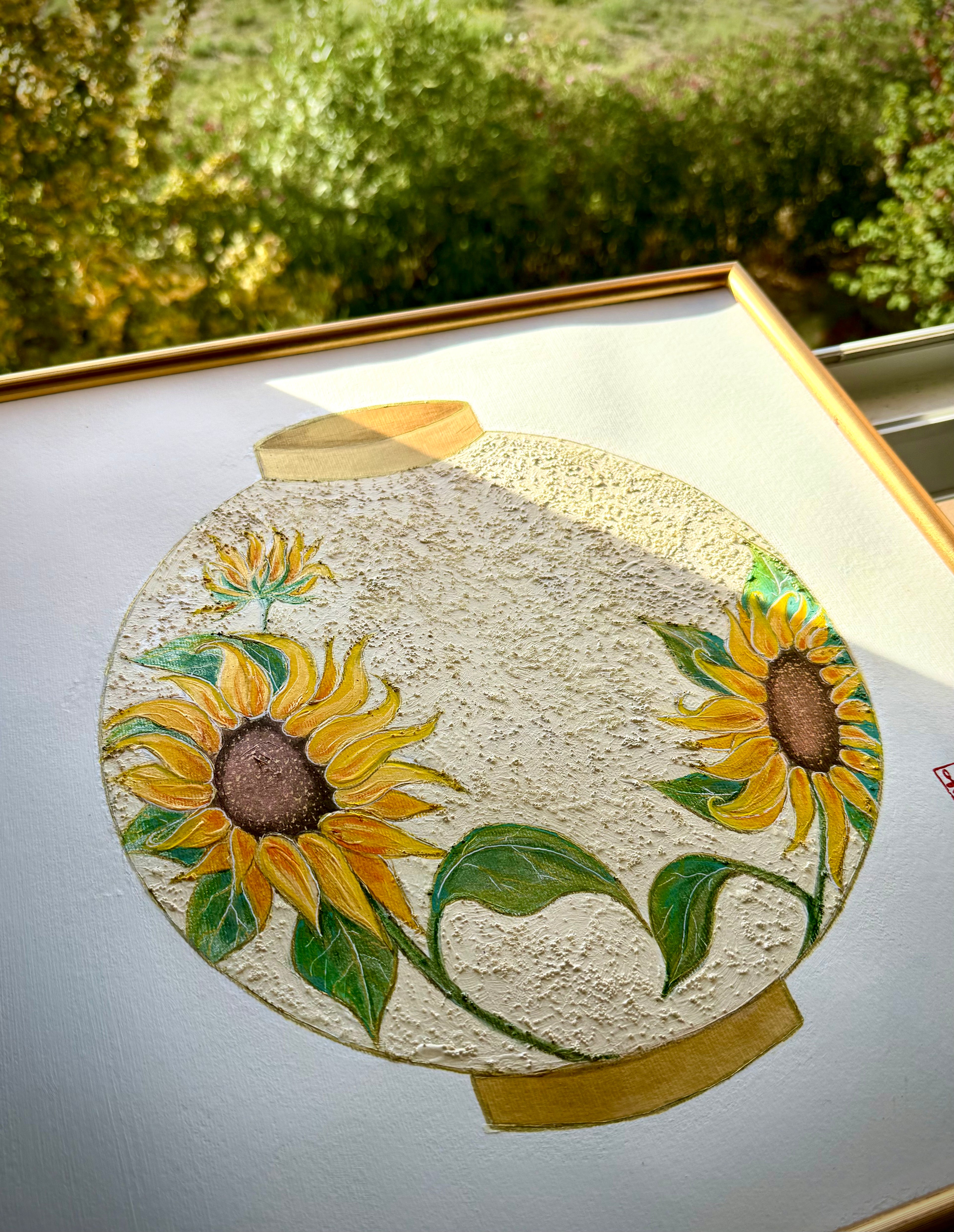 Pot de lune tournesol