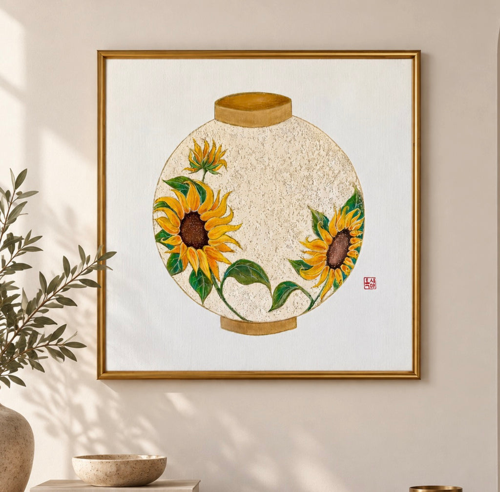 Pot de lune tournesol