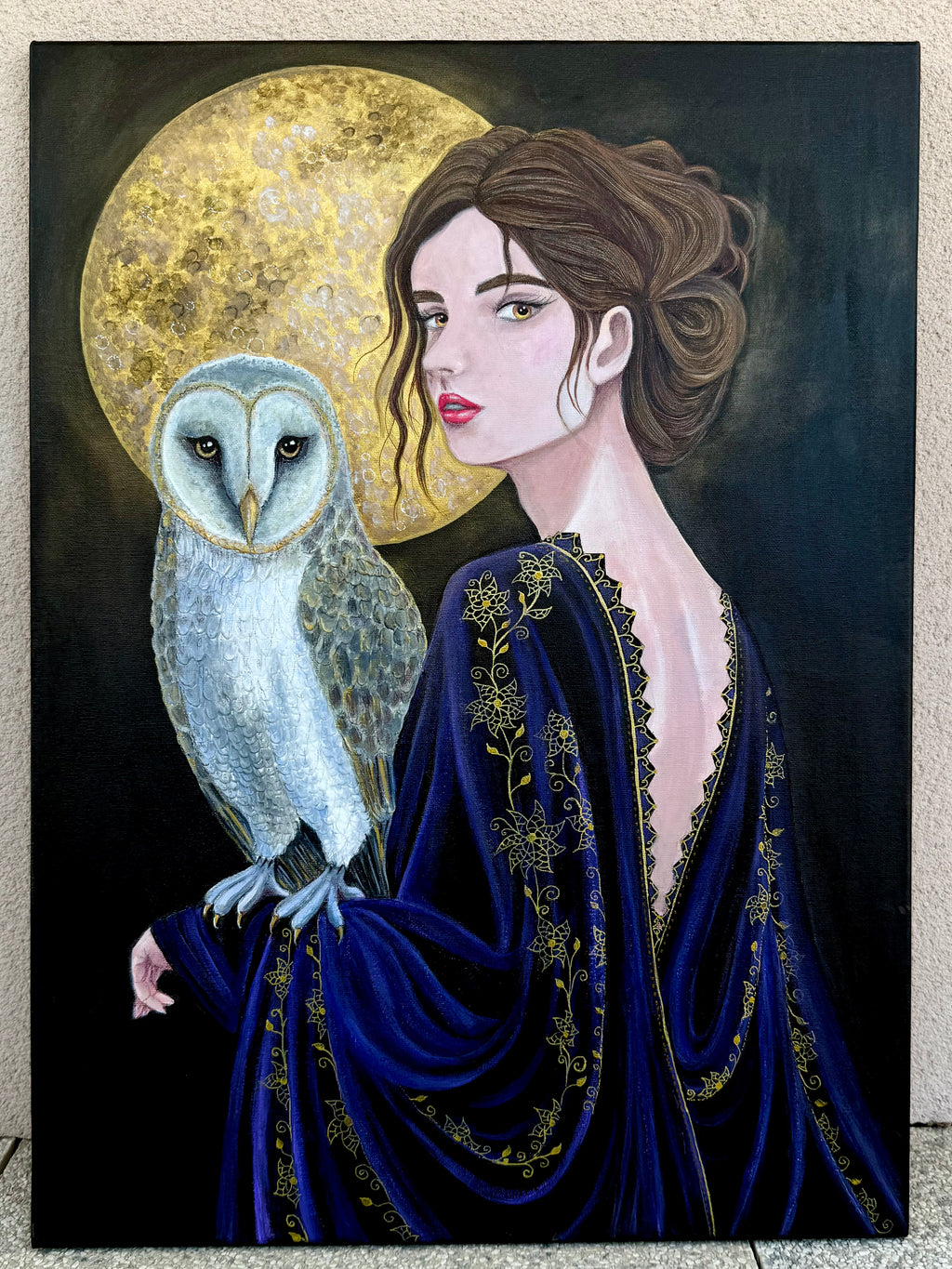 Owl Woman painting