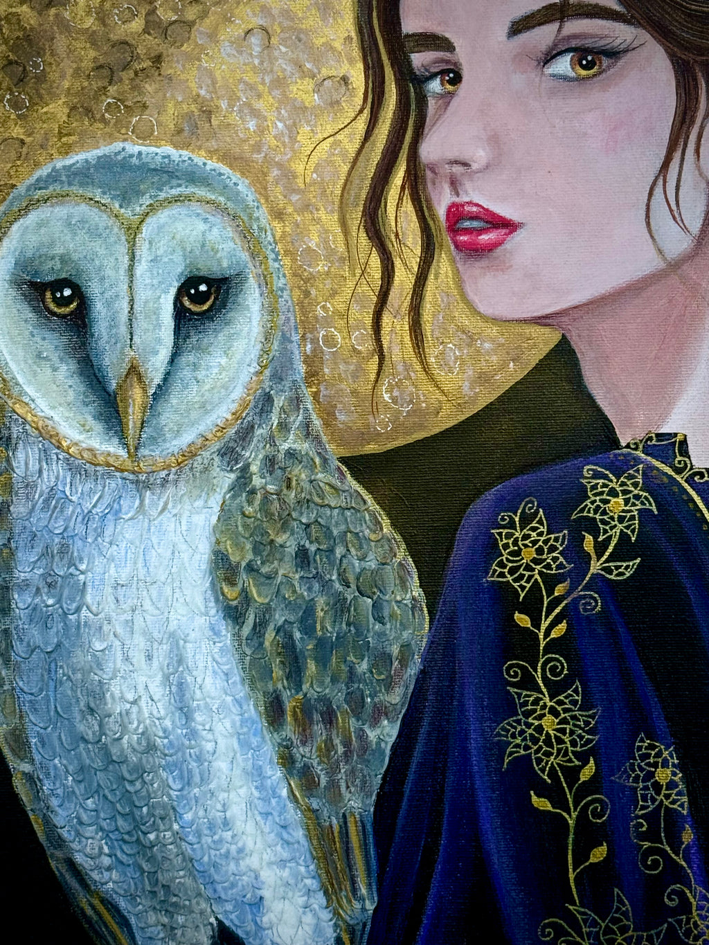 Owl Woman painting