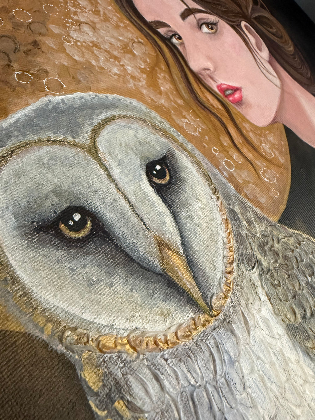 Owl Woman painting