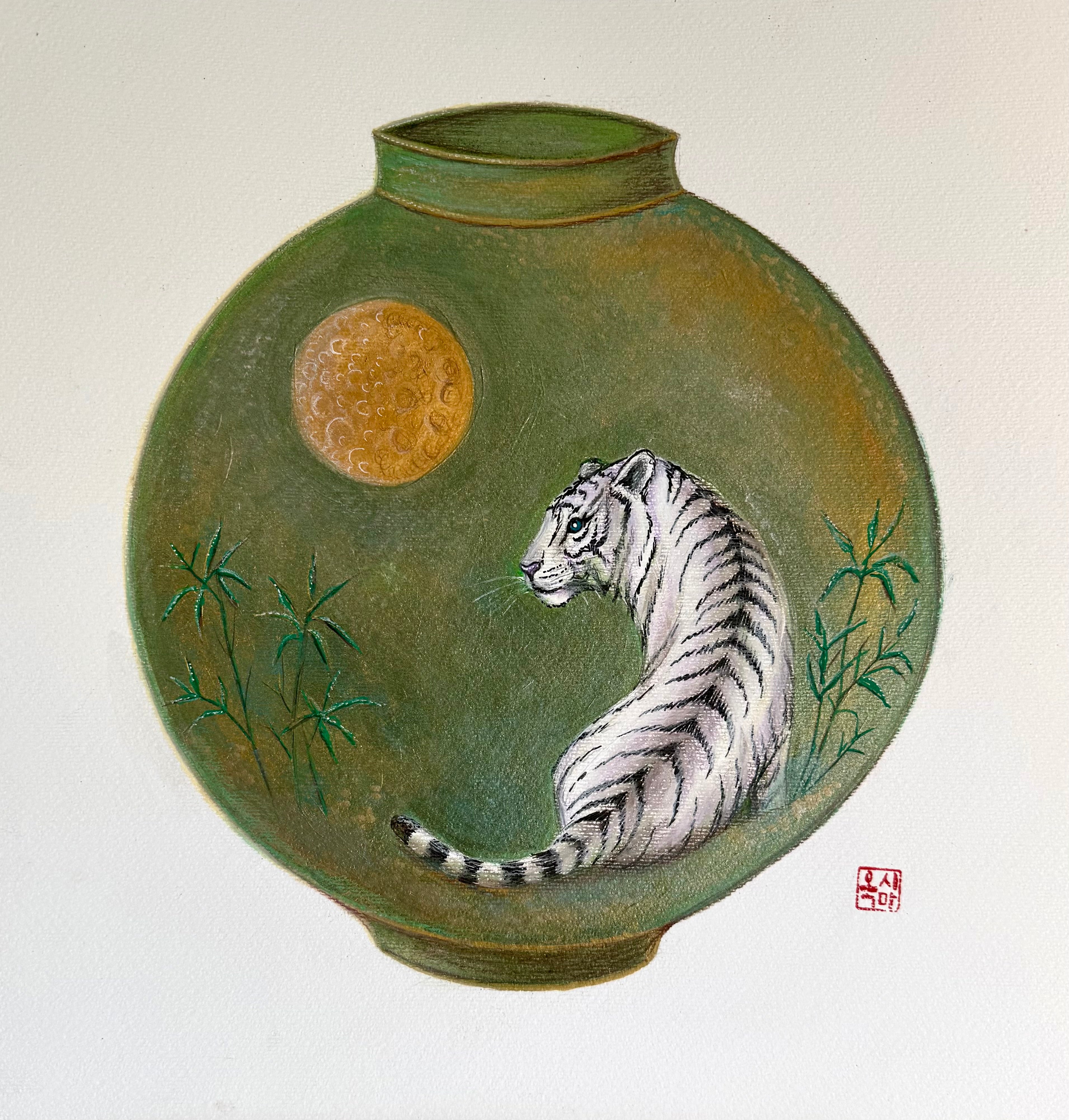 Tigre Coréen Jarre Lune