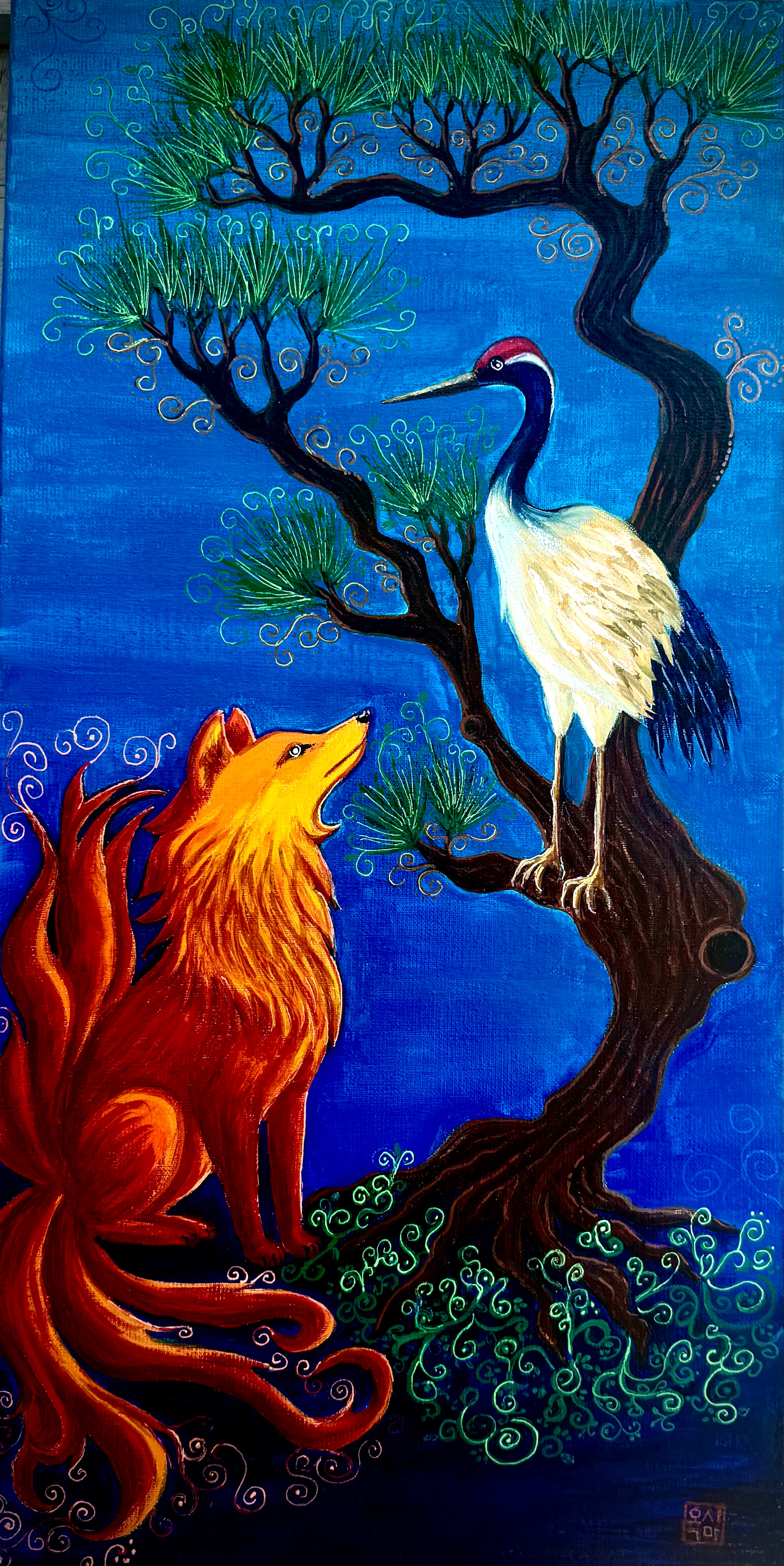 The Gumiho and the crane