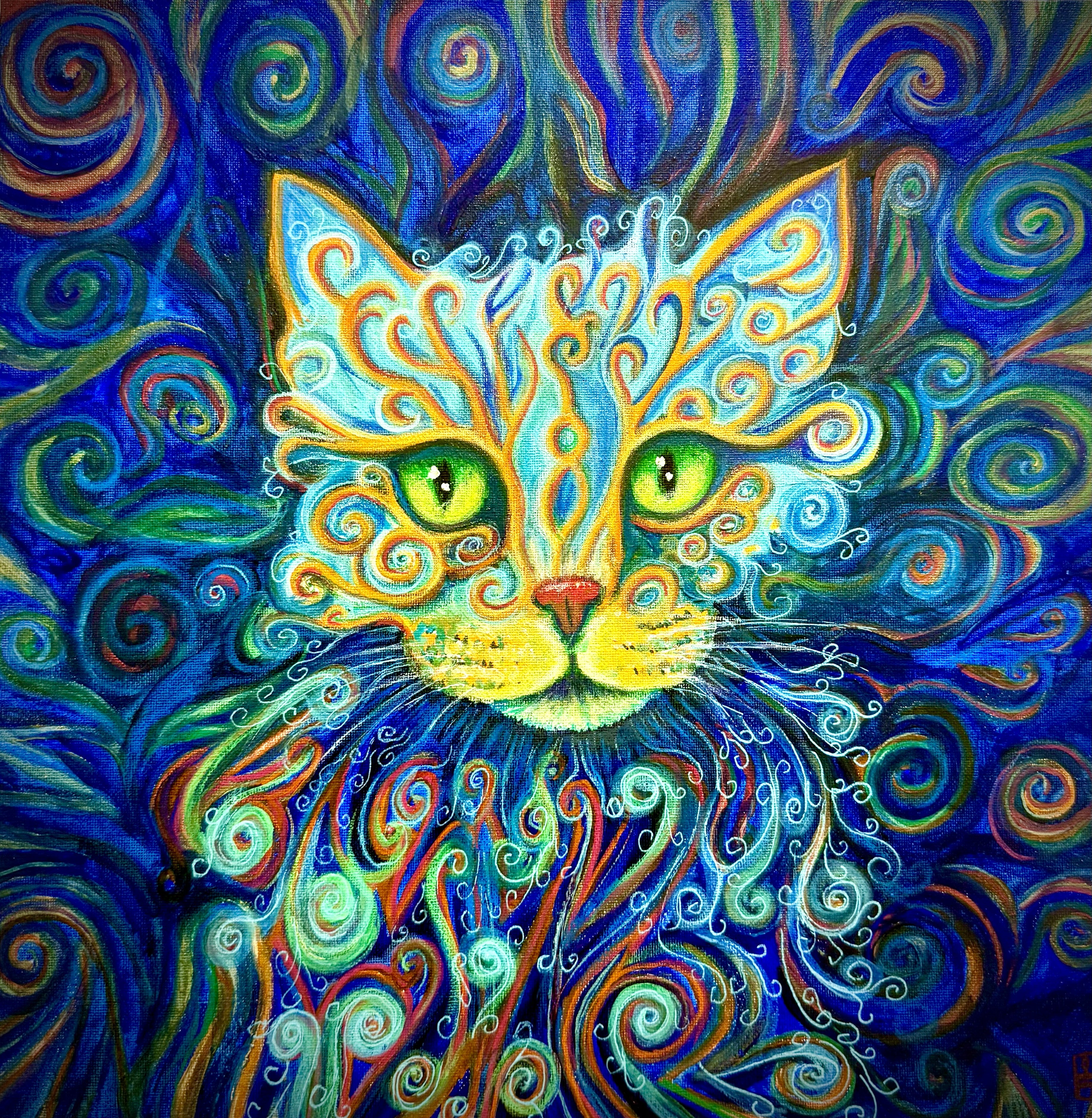 Cat painting