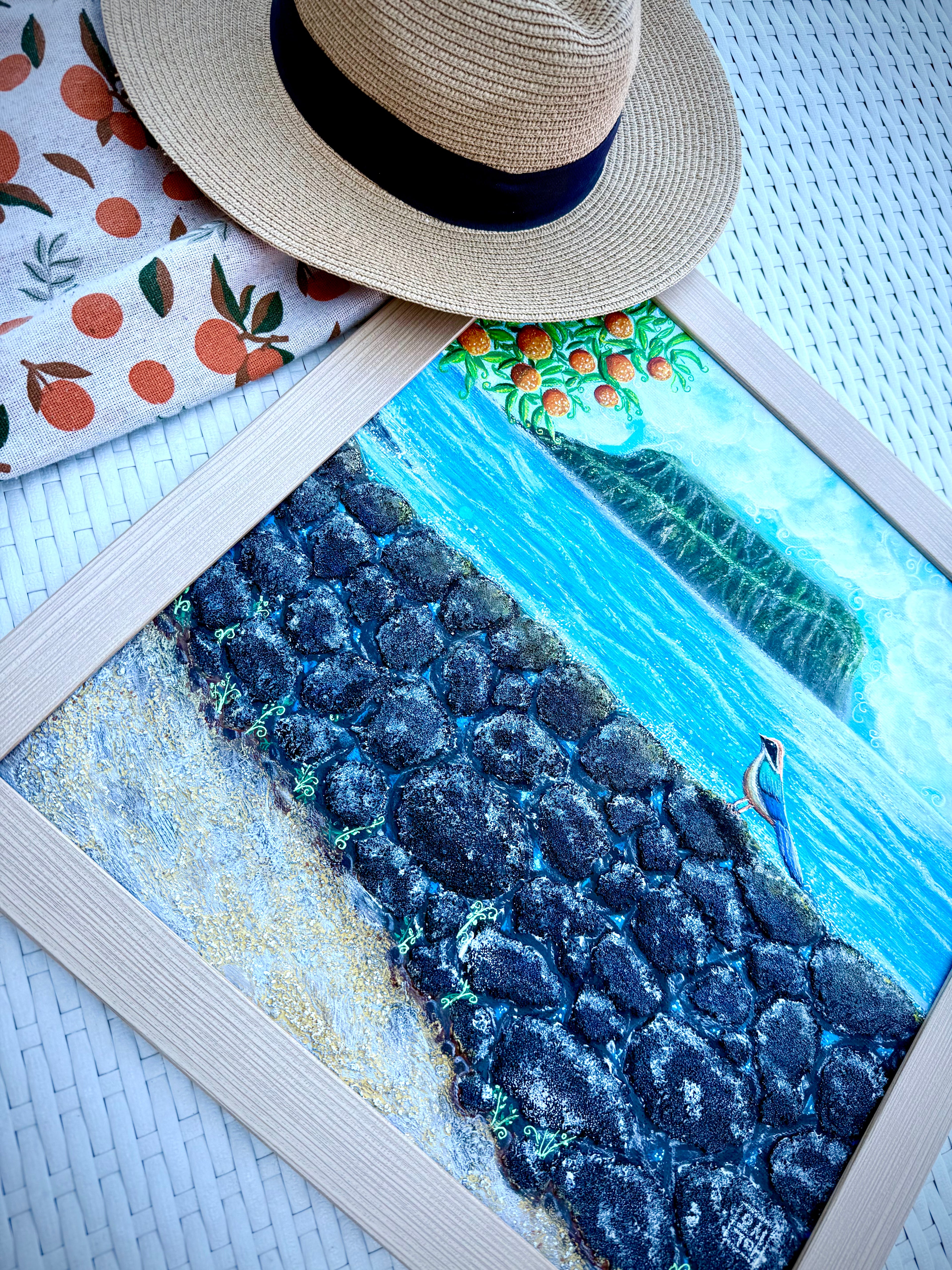 JEJU - The volcanic wall and the sea