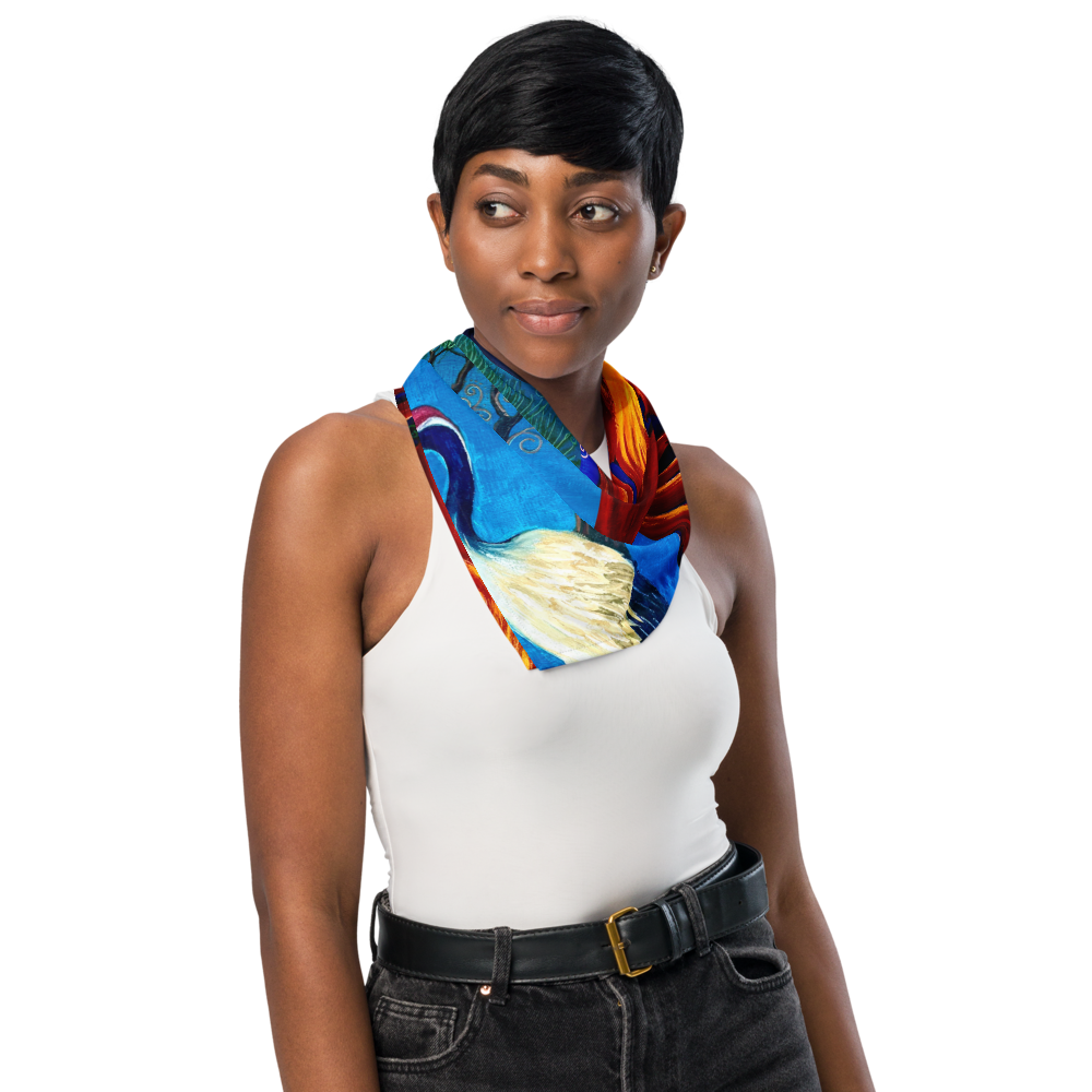 Gumiho and Crane scarf