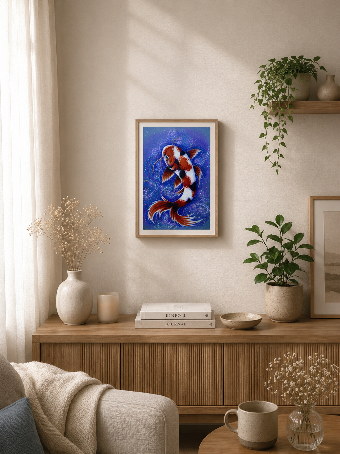 Carp Koi painting